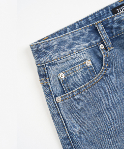 TOFFEE(トフィー)の「セミフレアデニムパンツ (LIGHT BLUE)(デニムパンツ・メンズ・その他・SMALL/MEDIUM/LARGE/X-LARGE)」の5枚目の写真