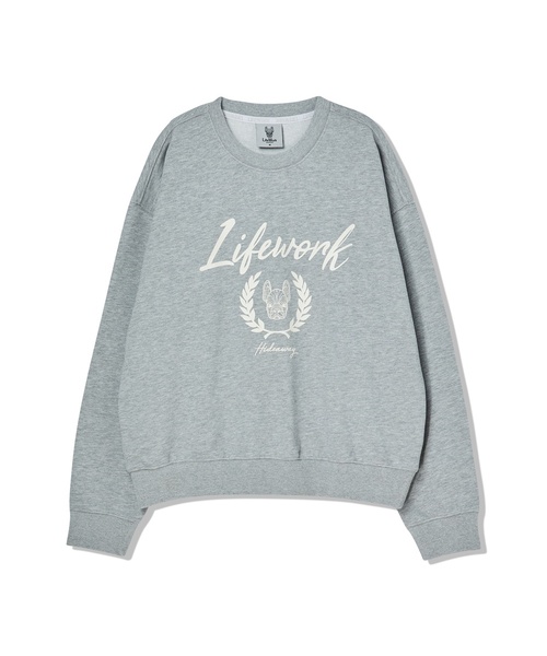 LIFE WORK（ライフワーク）の「レディース ベイロレルアートワークスウェット（スウェット・レディース・ブラック/ライトグレー/アイボリー・MEDIUM/SMALL）」の3枚目の写真