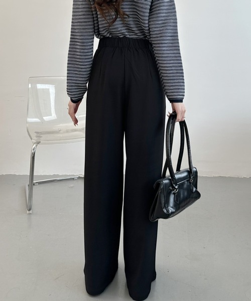 Ada.（エイダ）の「ウエスト リボン タック パンツ（その他パンツ・レディース・ベージュ/ブラック/グレー・LARGE/MEDIUM）」の13枚目の写真