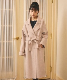 ウールライクダブルチェスターロングコート