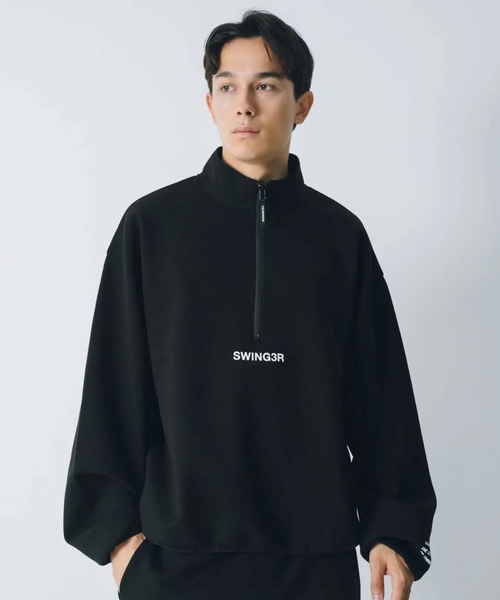 SWINGGGR(スウィンガー)の「THE SWINGGGR/ザ スウィンガー/SWG AIR CORE HALF ZIP(スウェット・メンズ・ネイビー/ブラック・2/3)」の1枚目の写真