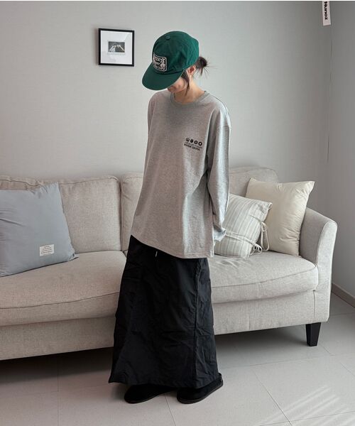 HAVISM(ヘビズム)の「NAME CARD L/S Tシャツ(グレー)(Tシャツ/カットソー・レディース・その他・FREE)」の3枚目の写真