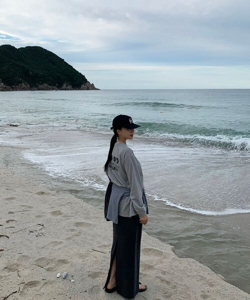 HAVISM(ヘビズム)の「NAME CARD L/S Tシャツ(グレー)(Tシャツ/カットソー・レディース・その他・FREE)」の5枚目の写真