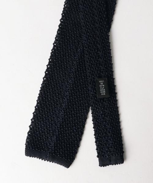BEAUTY&YOUTH UNITED ARROWS（ビューティーアンドユースユナイテッドアローズ）の「BY ITALY ニットタイ 1◆（ネクタイ・メンズ・ネイビー・FREE）」の2枚目の写真