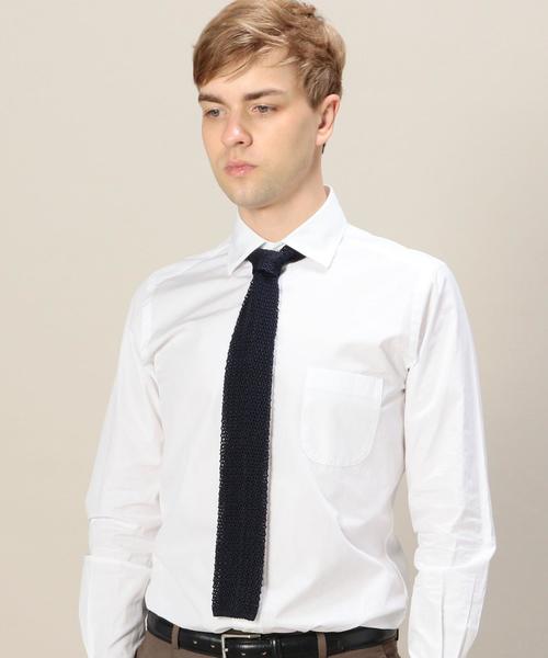 BEAUTY&YOUTH UNITED ARROWS（ビューティーアンドユースユナイテッドアローズ）の「BY ITALY ニットタイ 1◆（ネクタイ・メンズ・ネイビー・FREE）」の4枚目の写真