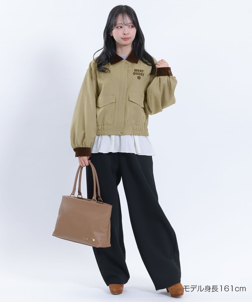 MARY QUANT(マリークワント)の「コーデュロイカラーワーク ブルゾン(ブルゾン・レディース・ブラウン/ネイビー・M)」の10枚目の写真