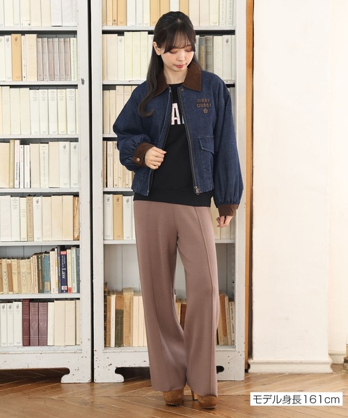 MARY QUANT(マリークワント)の「コーデュロイカラーワーク ブルゾン(ブルゾン・レディース・ブラウン/ネイビー・M)」の16枚目の写真