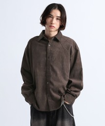 FADE COLOR-BLOCK CORDUROY SHIRT/フェード切り替えコーデュロイシャツ