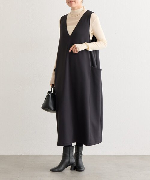 BEARDSLEY(ビアズリー)の「《完売サイズ追加検討中》ダンボールコクーンワンピース(ワンピース・レディース・ブラック・0/1)」の2枚目の写真