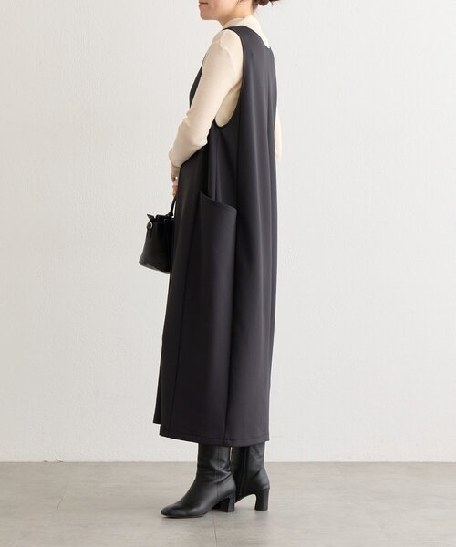 BEARDSLEY(ビアズリー)の「《完売サイズ追加検討中》ダンボールコクーンワンピース(ワンピース・レディース・ブラック・0/1)」の3枚目の写真