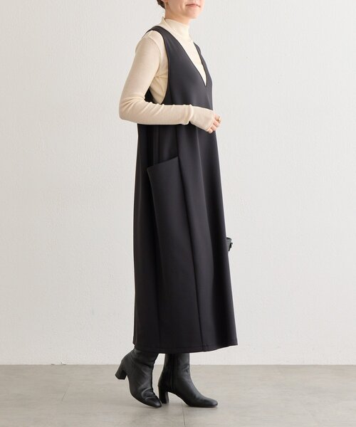 BEARDSLEY(ビアズリー)の「《完売サイズ追加検討中》ダンボールコクーンワンピース(ワンピース・レディース・ブラック・0/1)」の5枚目の写真