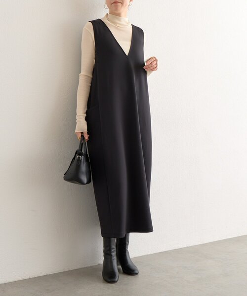 BEARDSLEY(ビアズリー)の「《完売サイズ追加検討中》ダンボールコクーンワンピース(ワンピース・レディース・ブラック・0/1)」の6枚目の写真