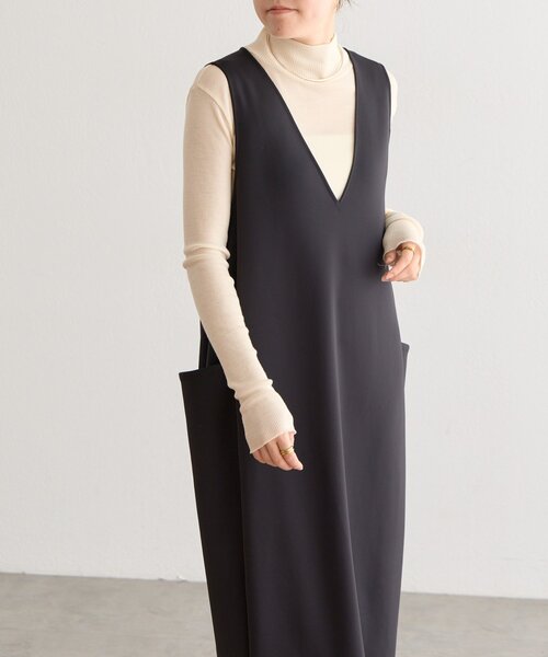 BEARDSLEY(ビアズリー)の「《完売サイズ追加検討中》ダンボールコクーンワンピース(ワンピース・レディース・ブラック・0/1)」の7枚目の写真