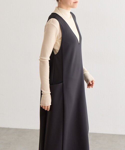 BEARDSLEY(ビアズリー)の「《完売サイズ追加検討中》ダンボールコクーンワンピース(ワンピース・レディース・ブラック・0/1)」の8枚目の写真
