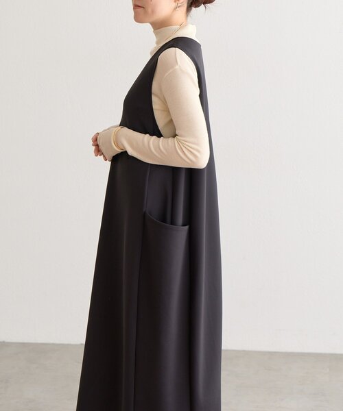 BEARDSLEY(ビアズリー)の「《完売サイズ追加検討中》ダンボールコクーンワンピース(ワンピース・レディース・ブラック・0/1)」の10枚目の写真