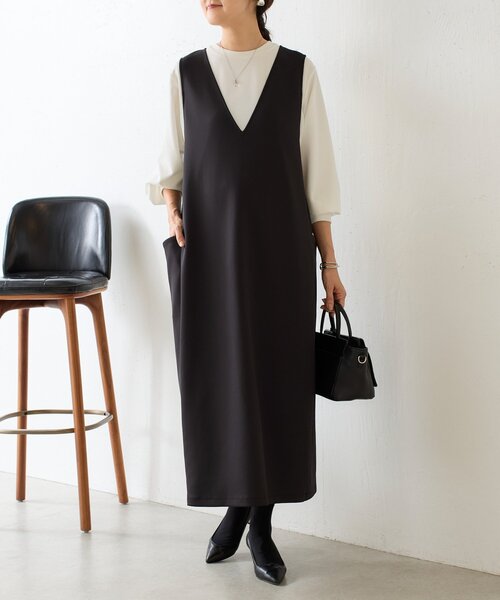 BEARDSLEY(ビアズリー)の「《完売サイズ追加検討中》ダンボールコクーンワンピース(ワンピース・レディース・ブラック・0/1)」の18枚目の写真