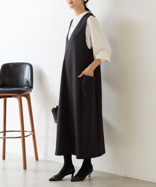 BEARDSLEY(ビアズリー)の「《完売サイズ追加検討中》ダンボールコクーンワンピース(ワンピース・レディース・ブラック・0/1)」の17枚目の写真