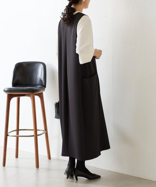 BEARDSLEY(ビアズリー)の「《完売サイズ追加検討中》ダンボールコクーンワンピース(ワンピース・レディース・ブラック・0/1)」の16枚目の写真