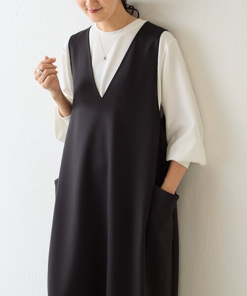 BEARDSLEY(ビアズリー)の「《完売サイズ追加検討中》ダンボールコクーンワンピース(ワンピース・レディース・ブラック・0/1)」の13枚目の写真