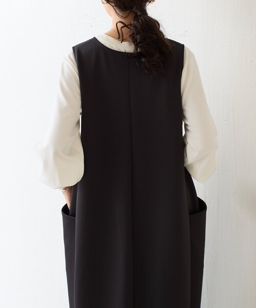 BEARDSLEY(ビアズリー)の「《完売サイズ追加検討中》ダンボールコクーンワンピース(ワンピース・レディース・ブラック・0/1)」の22枚目の写真