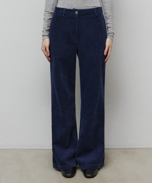 LEFTSEOUL（レフトソウル）の「コーデュロイ セミ bootカットパンツ [ネイビー]（その他パンツ・レディース・ネイビー・SMALL/MEDIUM）」の3枚目の写真