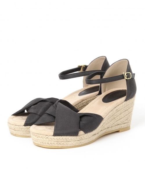 GLOBAL WORK(グローバルワーク)の「ヒネリジュートウエッジ/711566(サンダル・レディース・ホワイト/ブラック/ブルー/グリーン系カモフラージュ・SMALL/MEDIUM/LARGE)」の2枚目の写真