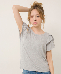 フリル袖Ｔシャツ