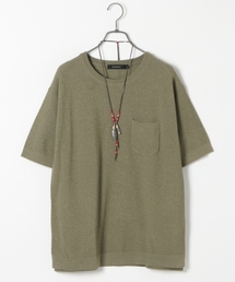 RAGEBLUE | 強撚ニット半袖/722256(ニット/セーター)