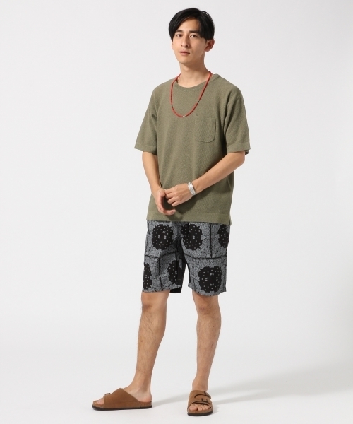 RAGEBLUE（レイジブルー）の「強撚ニット半袖/722256（ニット/セーター・メンズ・ホワイト/グリーン/ネイビー/ブルー/ブルー系その他・MEDIUM/LARGE）」の12枚目の写真