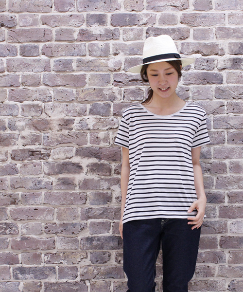 CIAOPANIC TYPY（チャオパニックティピー）の「クルーネックポケットTee（Tシャツ/カットソー・レディース・その他19/オフホワイト/ブラック・FREE）」の3枚目の写真