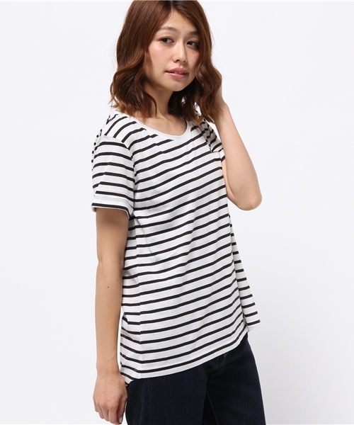 CIAOPANIC TYPY（チャオパニックティピー）の「クルーネックポケットTee（Tシャツ/カットソー・レディース・その他19/オフホワイト/ブラック・FREE）」の15枚目の写真