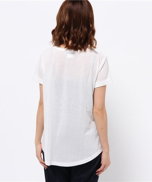 CIAOPANIC TYPY（チャオパニックティピー）の「クルーネックポケットTee（Tシャツ/カットソー・レディース・その他19/オフホワイト/ブラック・FREE）」の6枚目の写真