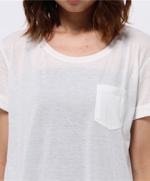 CIAOPANIC TYPY（チャオパニックティピー）の「クルーネックポケットTee（Tシャツ/カットソー・レディース・その他19/オフホワイト/ブラック・FREE）」の7枚目の写真