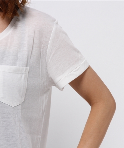 CIAOPANIC TYPY（チャオパニックティピー）の「クルーネックポケットTee（Tシャツ/カットソー・レディース・その他19/オフホワイト/ブラック・FREE）」の8枚目の写真