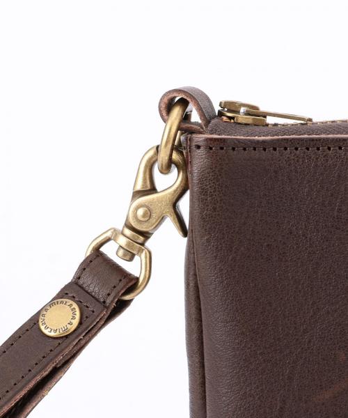 SHIPS（シップス）の「AMIACALVA for SHIPS: スモール レザー クラッチバッグ■（クラッチバッグ・メンズ・ブラック/ブラウン系その他/ブラウン/ネイビー/ダークネイビー/ナチュラル・ONE SIZE）」の12枚目の写真