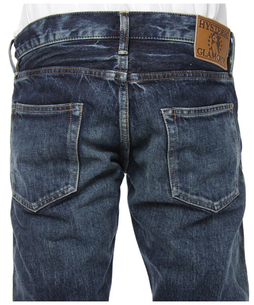 HYSTERIC GLAMOUR（ヒステリックグラマー）の「DEEP BLUE加工デニムスリムストレートPT（デニムパンツ・メンズ・インディゴブルー・28inch/30inch/32inch/34inch）」の7枚目の写真