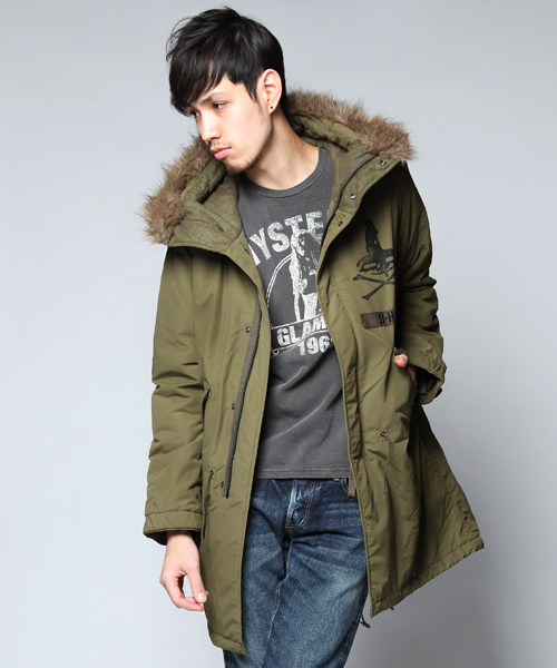 HYSTERIC GLAMOUR（ヒステリックグラマー）の「DEEP BLUE加工デニムスリムストレートPT（デニムパンツ・メンズ・インディゴブルー・28inch/30inch/32inch/34inch）」の3枚目の写真