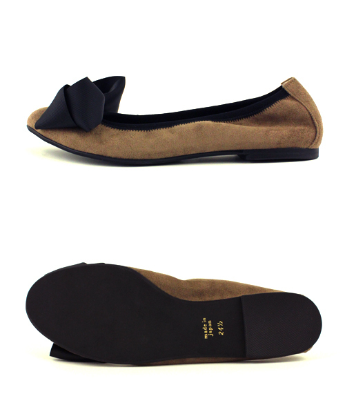 Ray BEAMS（レイビームス）の「SEPTEMBER MOON×Ray BEAMS / リボン バレエシューズ（バレエシューズ・レディース・ブラック/ベージュ/その他1・22.5/23/23.5/24/24.5/25/25.5）」の9枚目の写真