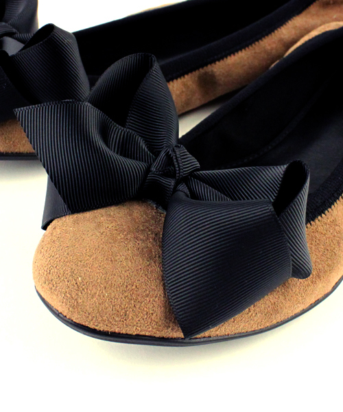 Ray BEAMS（レイビームス）の「SEPTEMBER MOON×Ray BEAMS / リボン バレエシューズ（バレエシューズ・レディース・ブラック/ベージュ/その他1・22.5/23/23.5/24/24.5/25/25.5）」の7枚目の写真