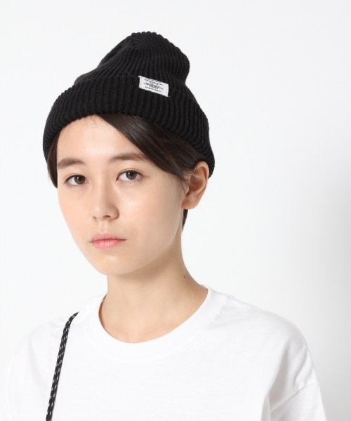 RAGEBLUE（レイジブルー）の「コットン/リネンリブワッチ/743925（ニットキャップ/ビーニー・メンズ・ホワイト/グレー/マスタード/ネイビー/ピンク系その他/ブラック/レッド/グリーン/パープル・FREE）」の12枚目の写真