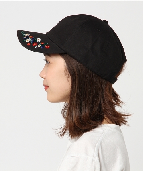 Wego フラワー刺繍キャップ