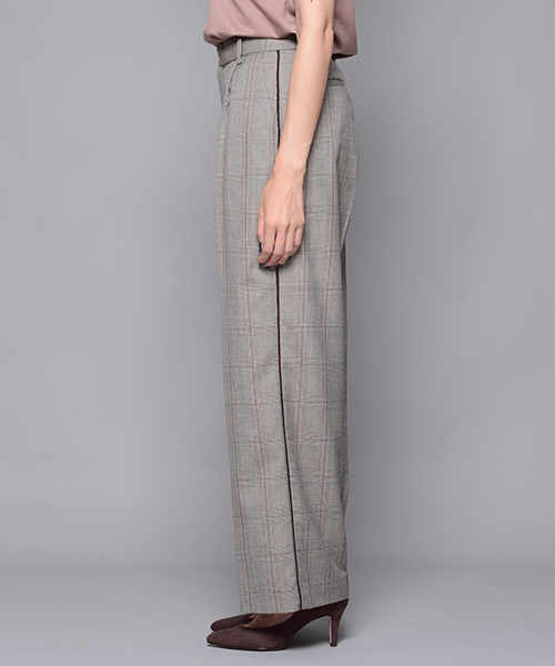 RIVE DROITE(リヴドロワ)の「グレンチェックワイドパンツ(その他パンツ・レディース・チャコールグレー/ベージュ・38/36)」の16枚目の写真