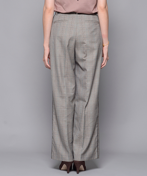 RIVE DROITE(リヴドロワ)の「グレンチェックワイドパンツ(その他パンツ・レディース・チャコールグレー/ベージュ・38/36)」の15枚目の写真