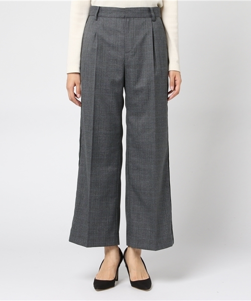 RIVE DROITE(リヴドロワ)の「グレンチェックワイドパンツ(その他パンツ・レディース・チャコールグレー/ベージュ・38/36)」の3枚目の写真