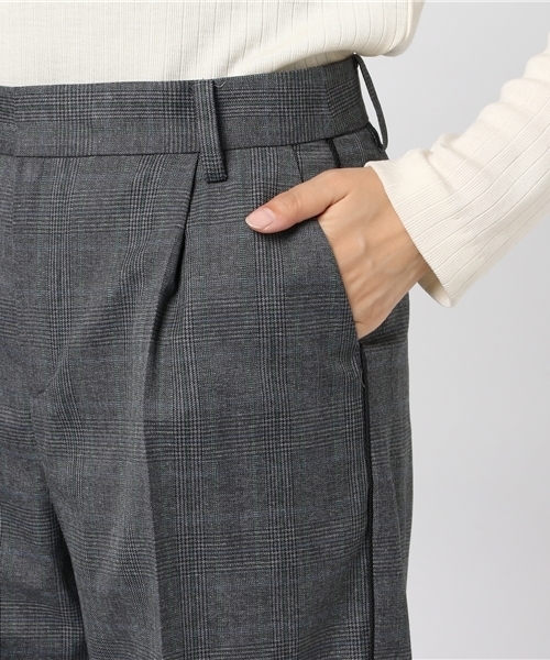 RIVE DROITE(リヴドロワ)の「グレンチェックワイドパンツ(その他パンツ・レディース・チャコールグレー/ベージュ・38/36)」の8枚目の写真