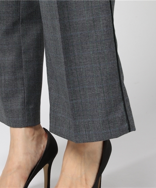 RIVE DROITE(リヴドロワ)の「グレンチェックワイドパンツ(その他パンツ・レディース・チャコールグレー/ベージュ・38/36)」の9枚目の写真