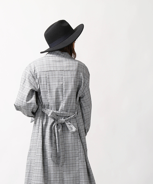 WEGO（ウィゴー）の「WEGO/キャンディスリーブコート（ステンカラーコート・レディース・ベージュ/グレー系その他2・FREE）」の7枚目の写真