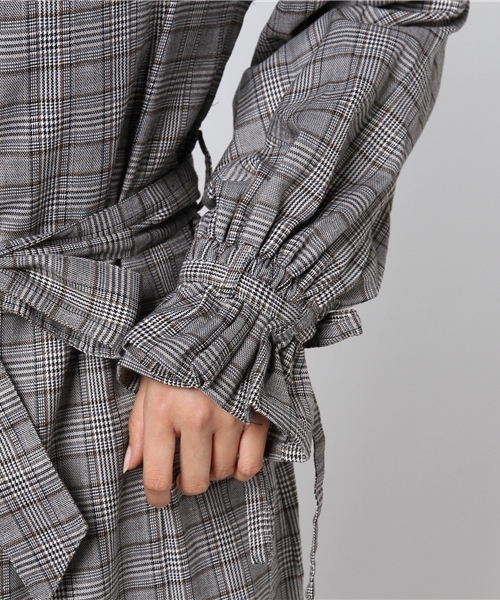 WEGO（ウィゴー）の「WEGO/キャンディスリーブコート（ステンカラーコート・レディース・ベージュ/グレー系その他2・FREE）」の12枚目の写真