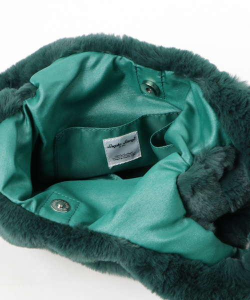 LBC（エルビーシー）の「【Legato Largo】レガートラルゴ エコファーショッピングバッグ              （トートバッグ・レディース・オフホワイト/グレー/ダークグリーン・FREE）」の9枚目の写真