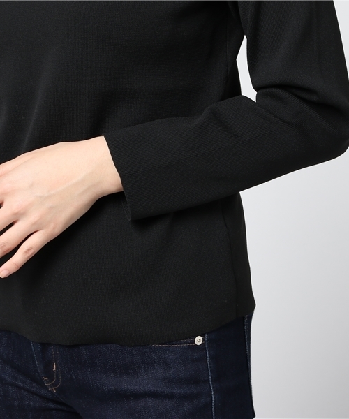 RIVE DROITE（リヴドロワ）の「ハートネックプルオーバー（ニット/セーター・レディース・オフホワイト/ベージュ/ピンク/ブラック・FREE）」の8枚目の写真